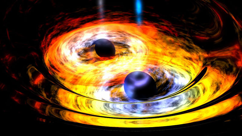 Phát hiện sóng hấp dẫn từ hai lỗ đen đang hợp nhất
