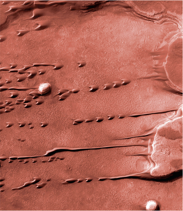 Các đụn cát lưỡi liềm trên sao Hỏa