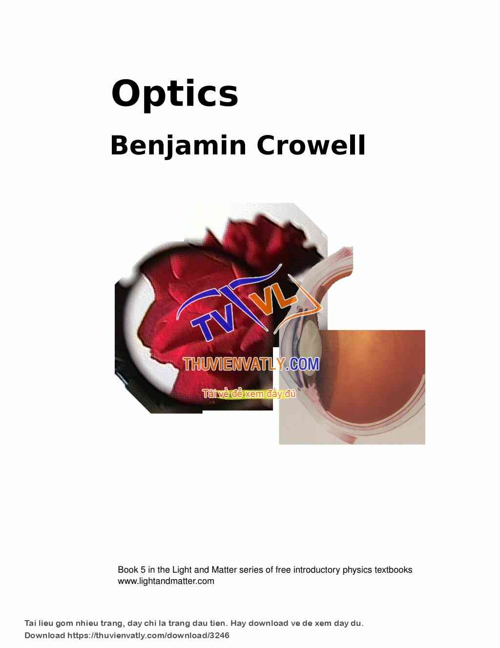 Optics (Benjamin Crowell)