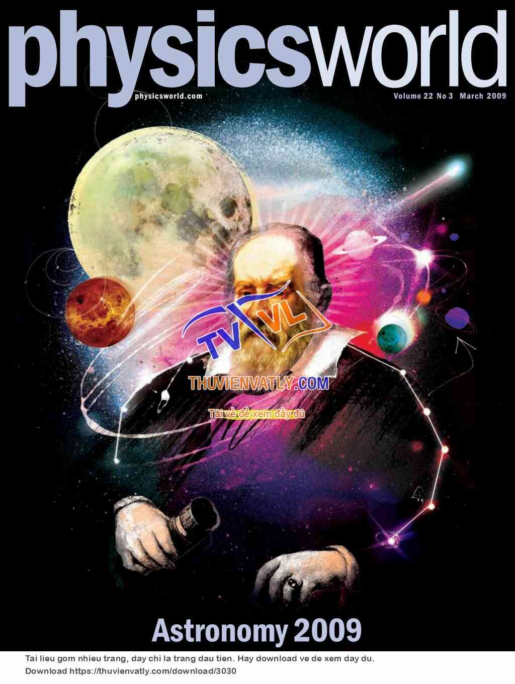 Tạp chí PhysicsWorld, số đặc biệt Năm Thiên Văn 2009, tháng 3/2009
