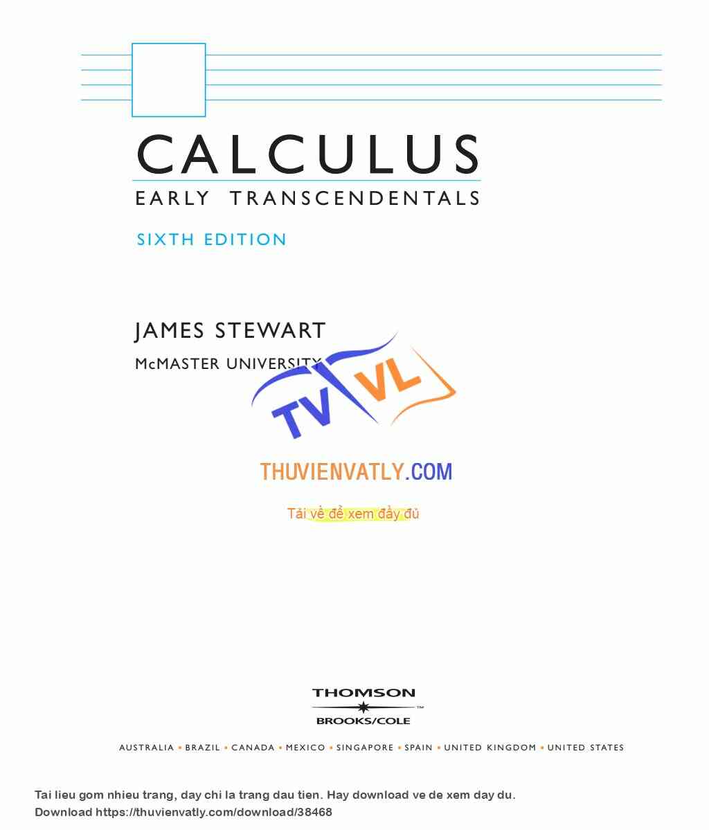 CALCULUS EARLY TRANSCENDENTALS