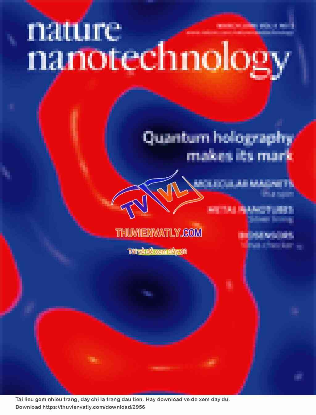 Nature NanoTechnology (03/2009)