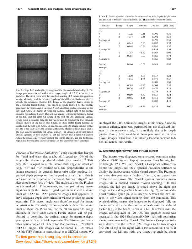 Stereomammography: Evaluation of depth perception using a virtual