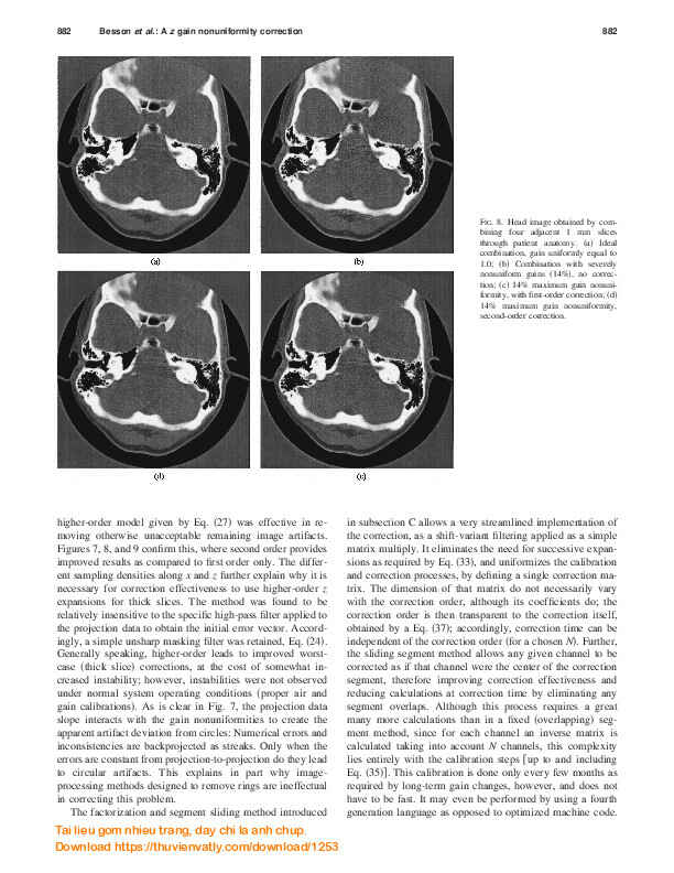 A z gain nonuniformity correction for multislice volumetric CT scanners