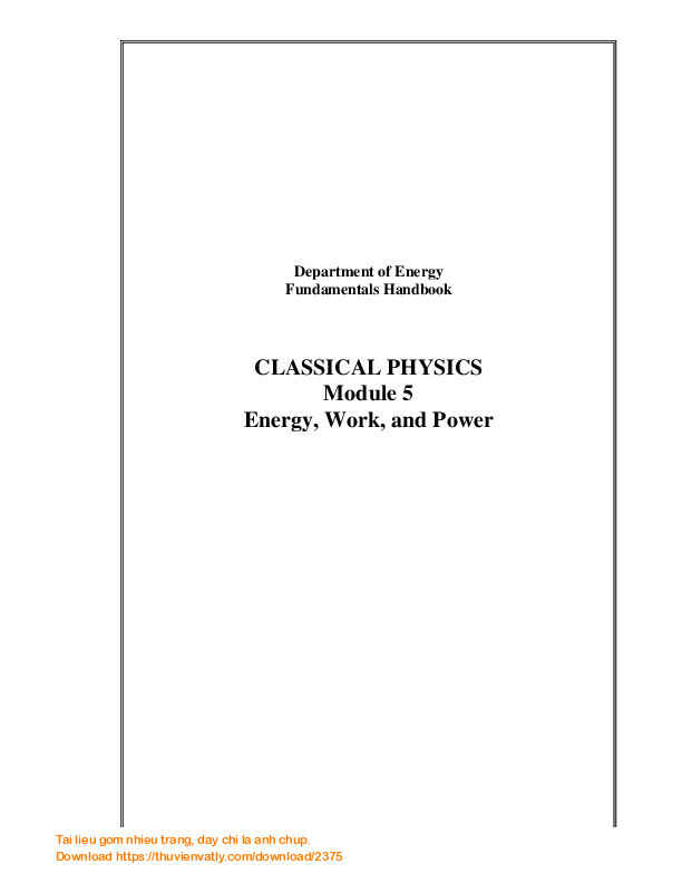 Handbook of Classical Physics