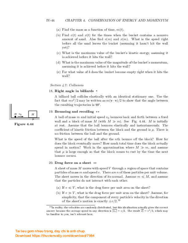 Introduction to Classcical Mechanics - Chapter 4