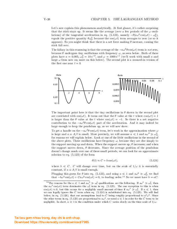 Introduction to Classcical Mechanics - Chapter 5