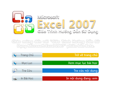 Giáo trình Excel 2007