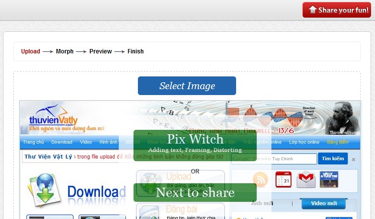 Pix Witch, Online framing tools