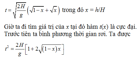 Chuyển động của vật bị ném