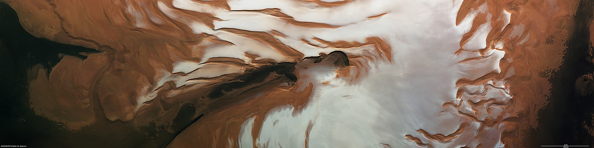 Ảnh chụp vùng cực bắc của Hỏa tinh