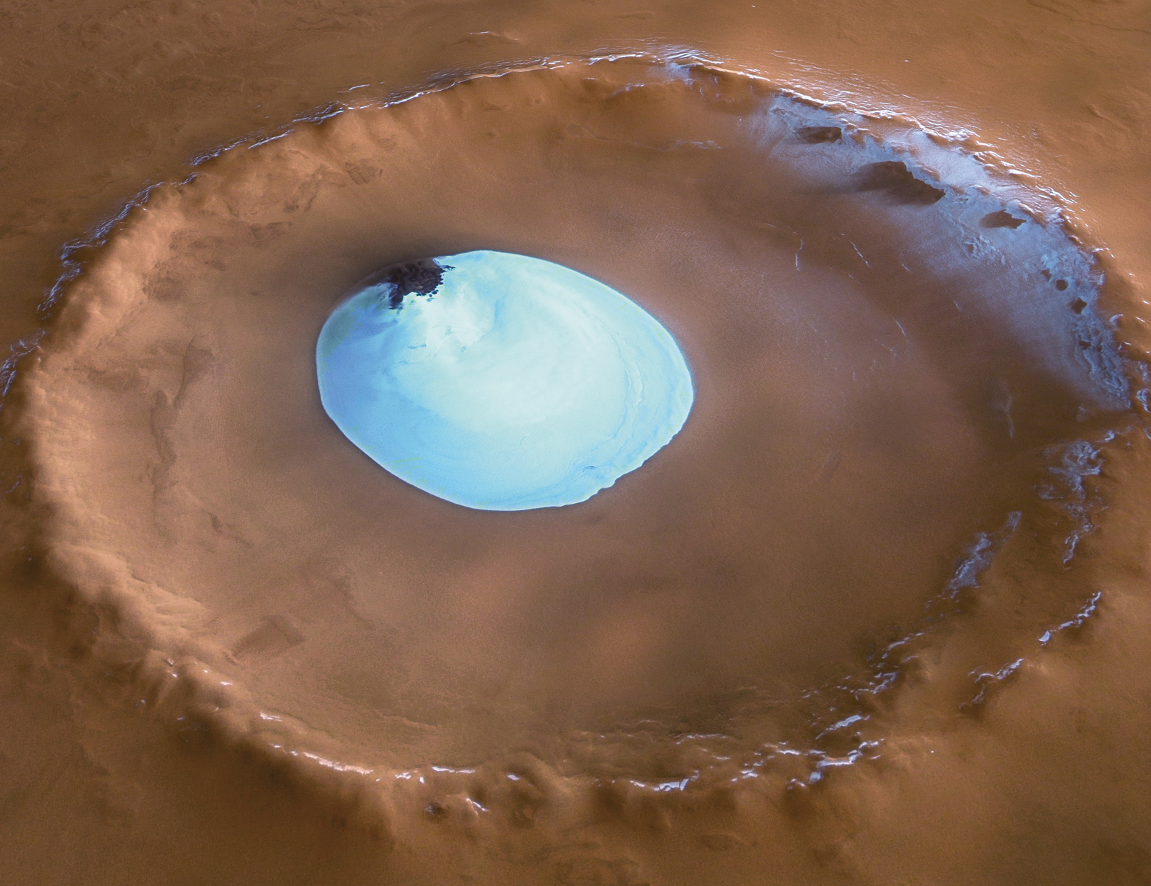 Một hố thiên thạch trên sao Hỏa