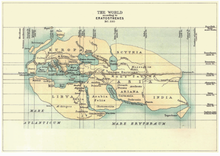 Bản đồ của Eratosthenes về thế giới 