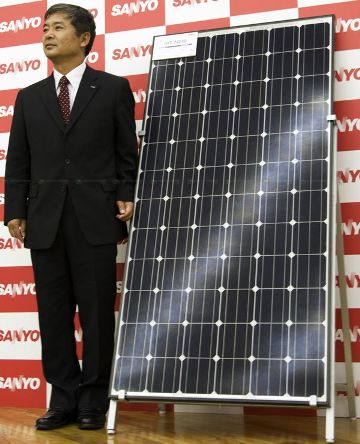 Hãng Sanyo giới thiệu module mặt trời hiệu quả nhất thế giới