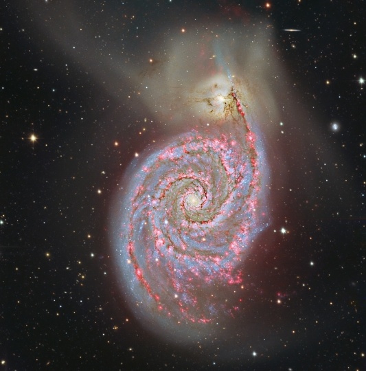 Ảnh: Hydrogen trong thiên hà M51 