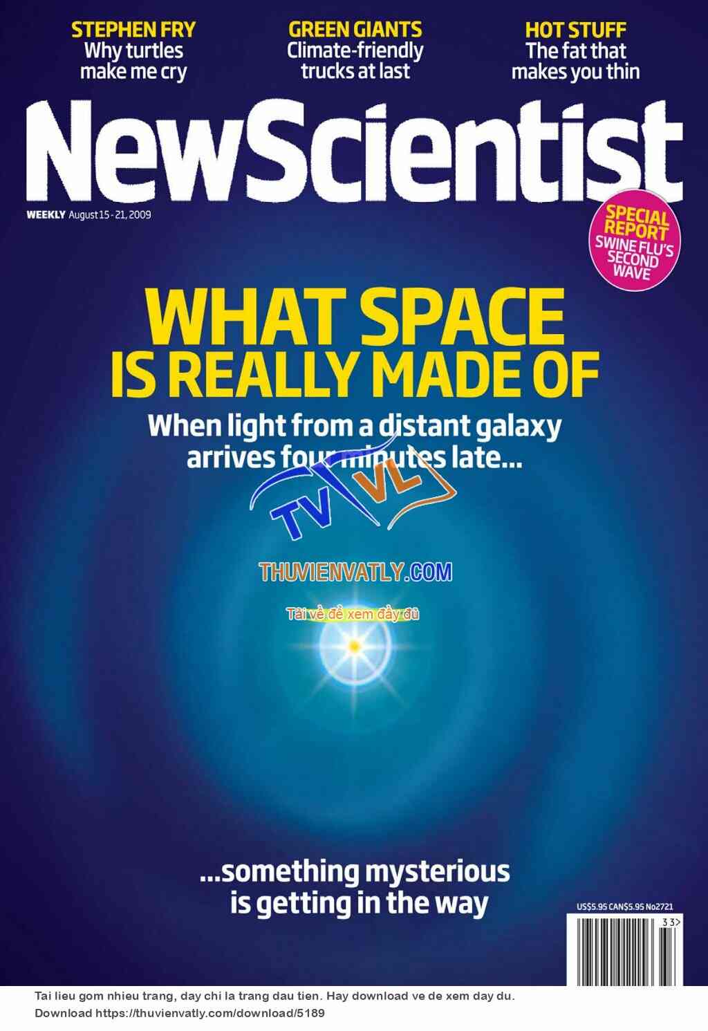 New Scientist Magazine - August 15th 2009