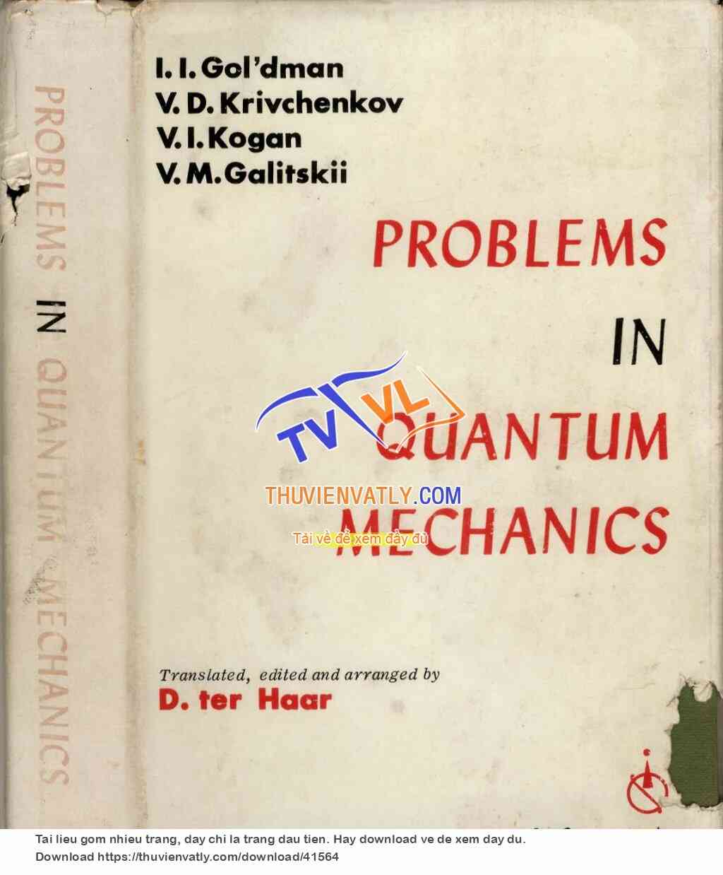 Problems in Quantum Mechanics