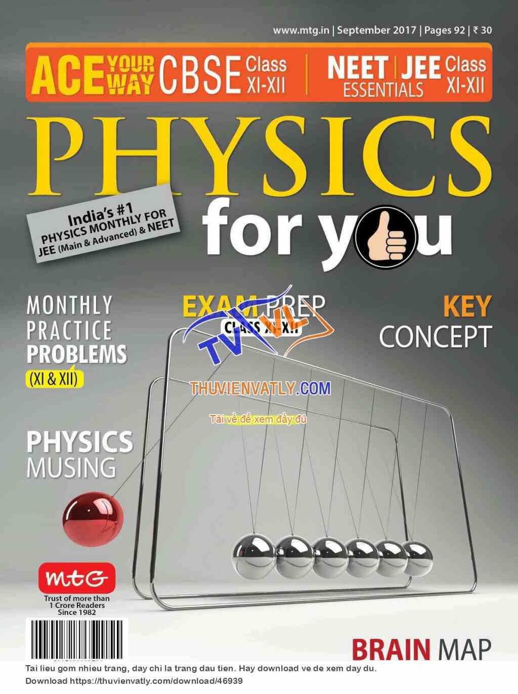 Tạp chí Physics For You - Tháng 9/2017