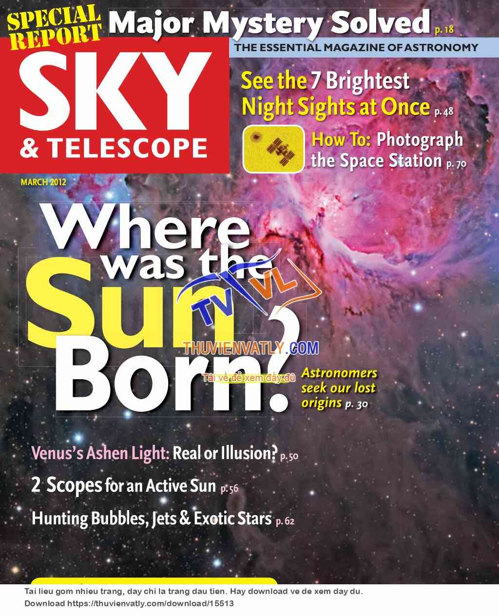 Sky and Telescope - March 2012