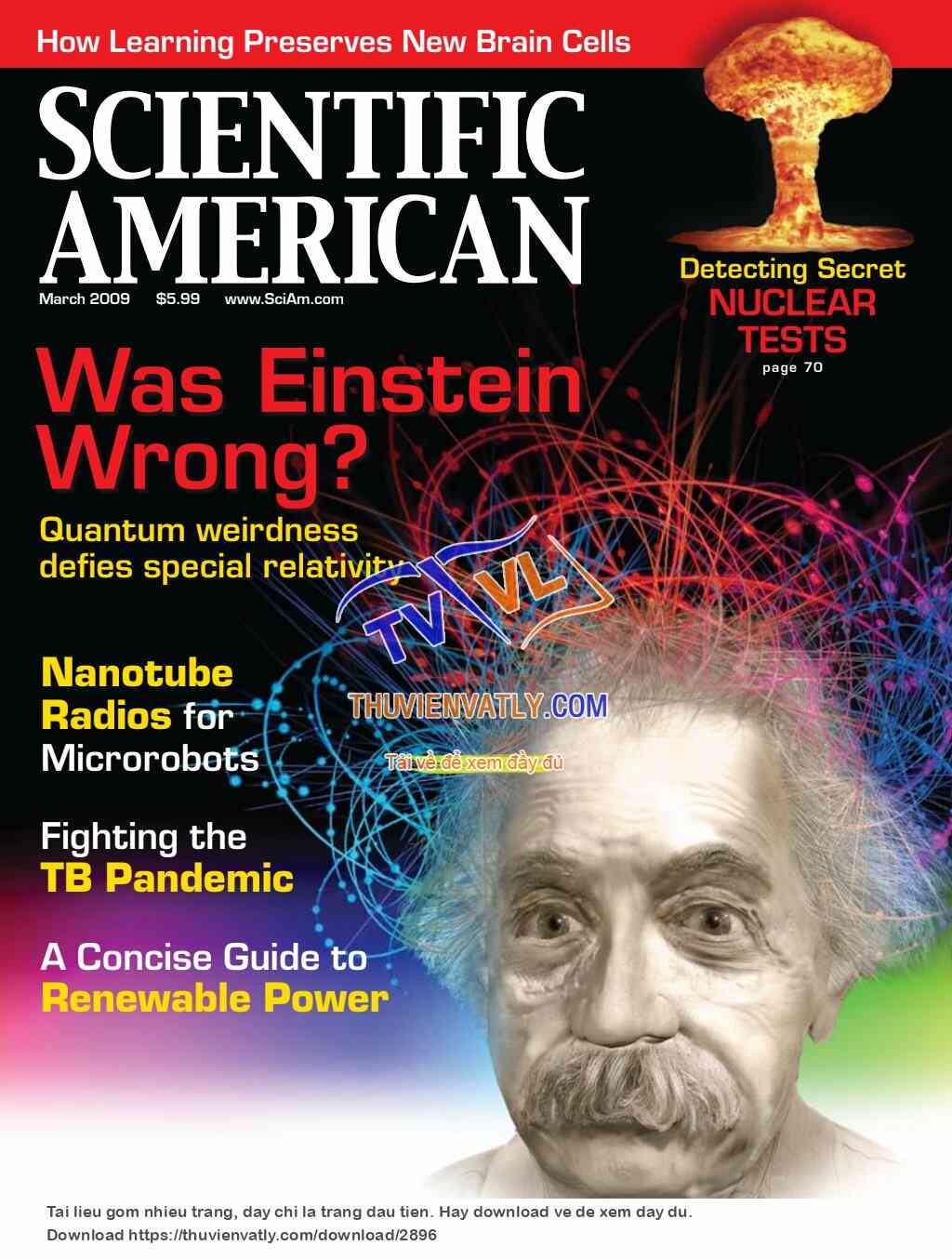 Tạp chí Scientific American, số tháng 3/2009