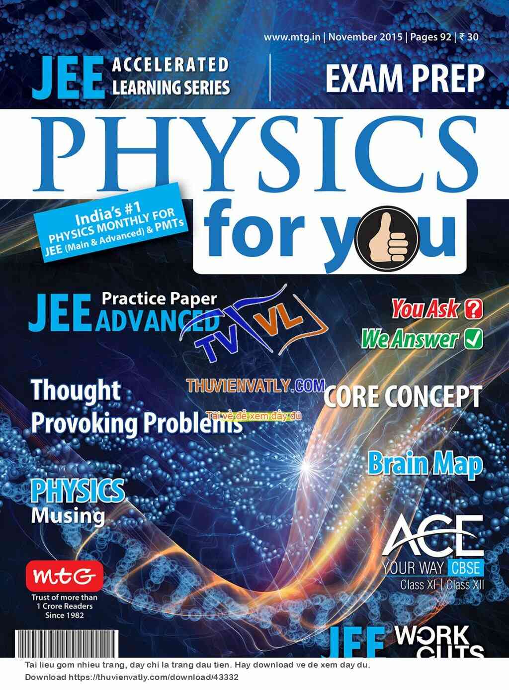 Tạp chí Physics For You, tháng 11/2015