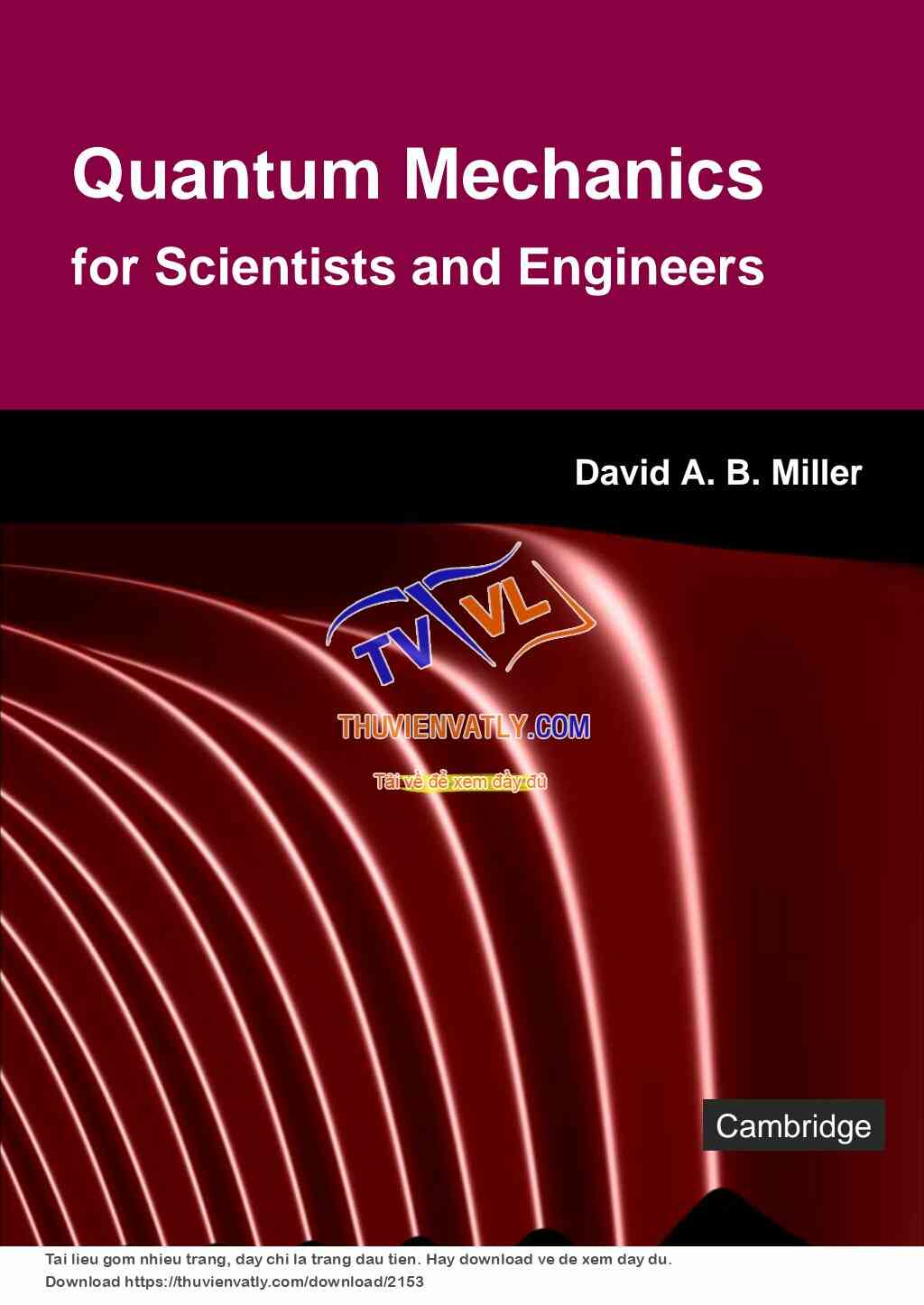 Quantum Mechanics for Scientist & Engineer