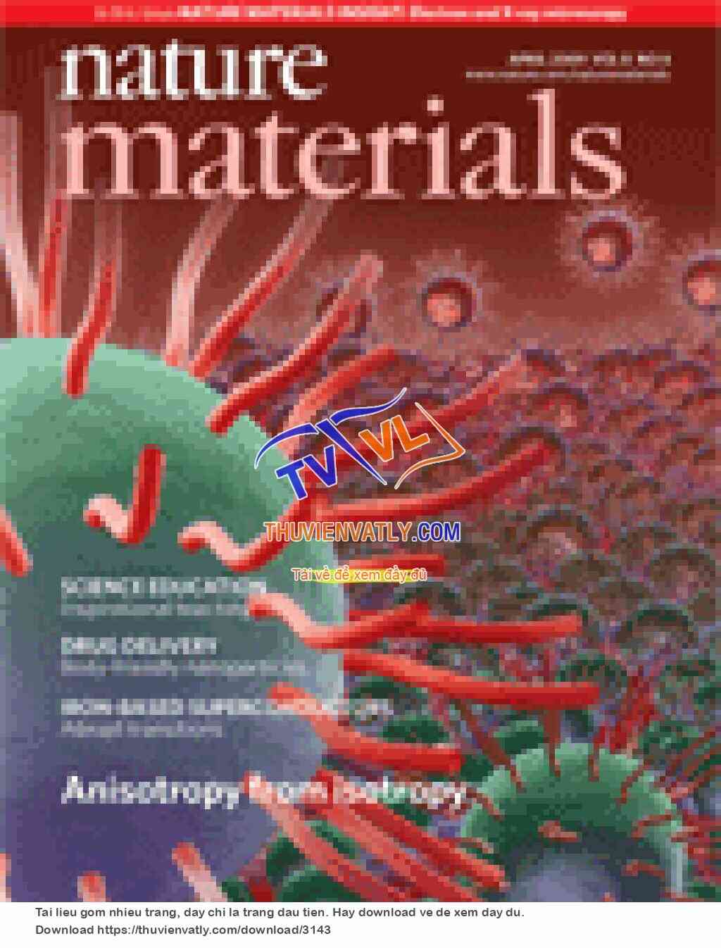 Tạp chí Nature Materials, Vol 8, tháng 4/2009