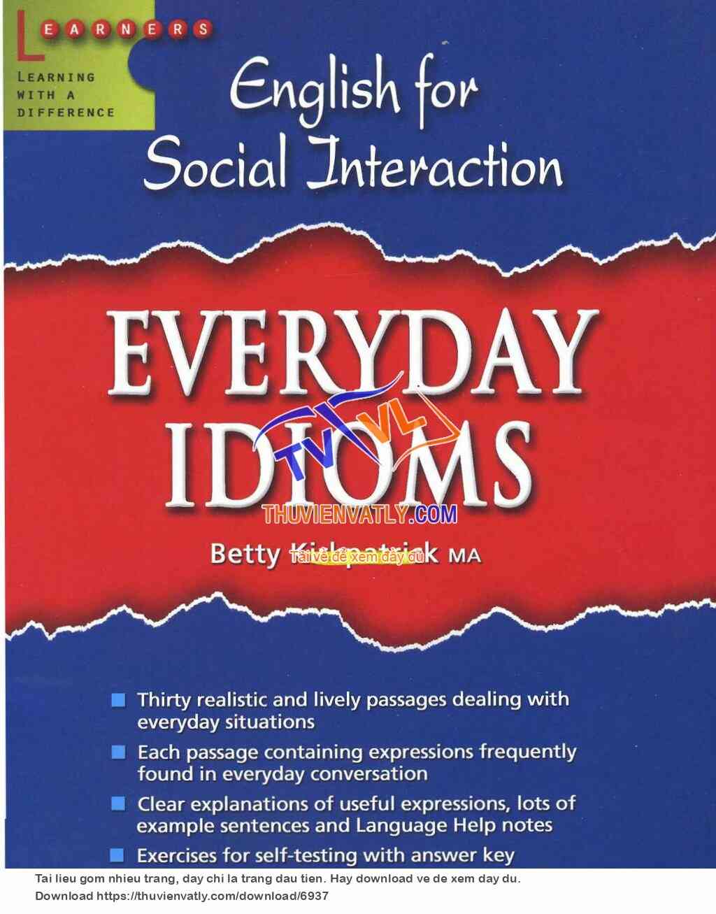 Everyday Idioms (English for Social Interaction)
