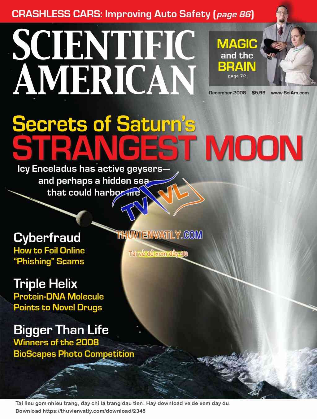 Tạp chí Scientific American, số tháng 12/2008 !!