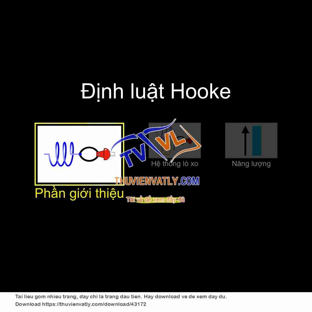 Định luật Hooke