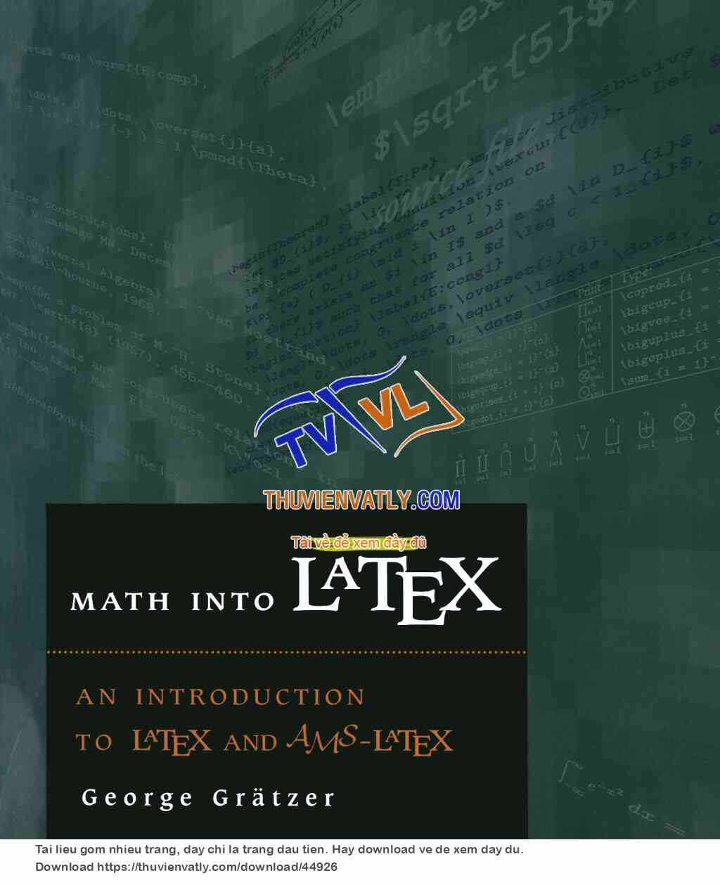 An Introduction to LATEX and AMS-LATEX