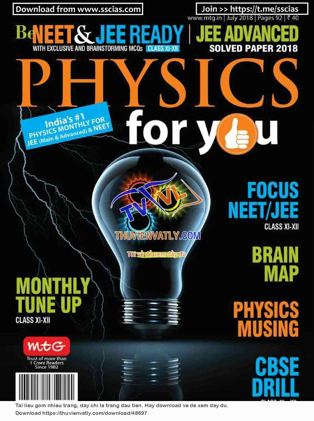 Tạp chí Physics For You tháng 7/2018