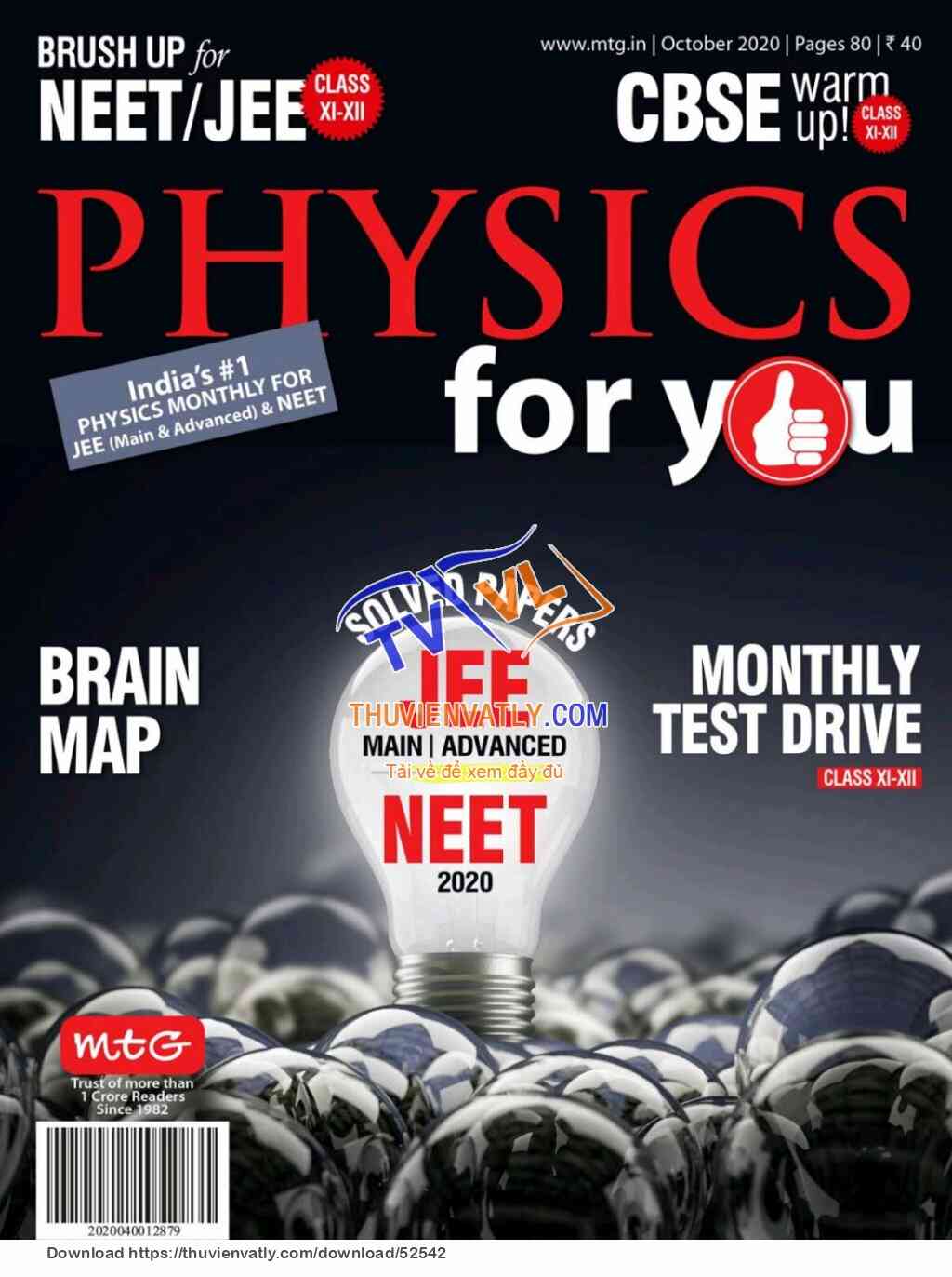 Tạp chí Physics For You tháng 10 năm 2020