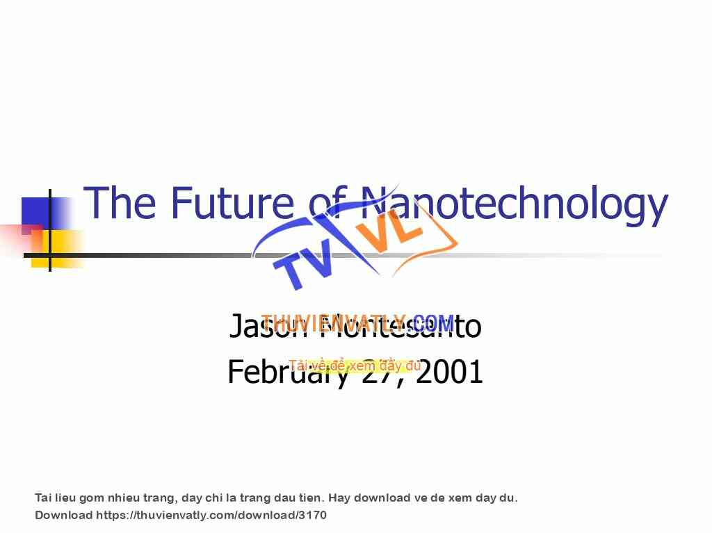 The Future of Nanotechnology