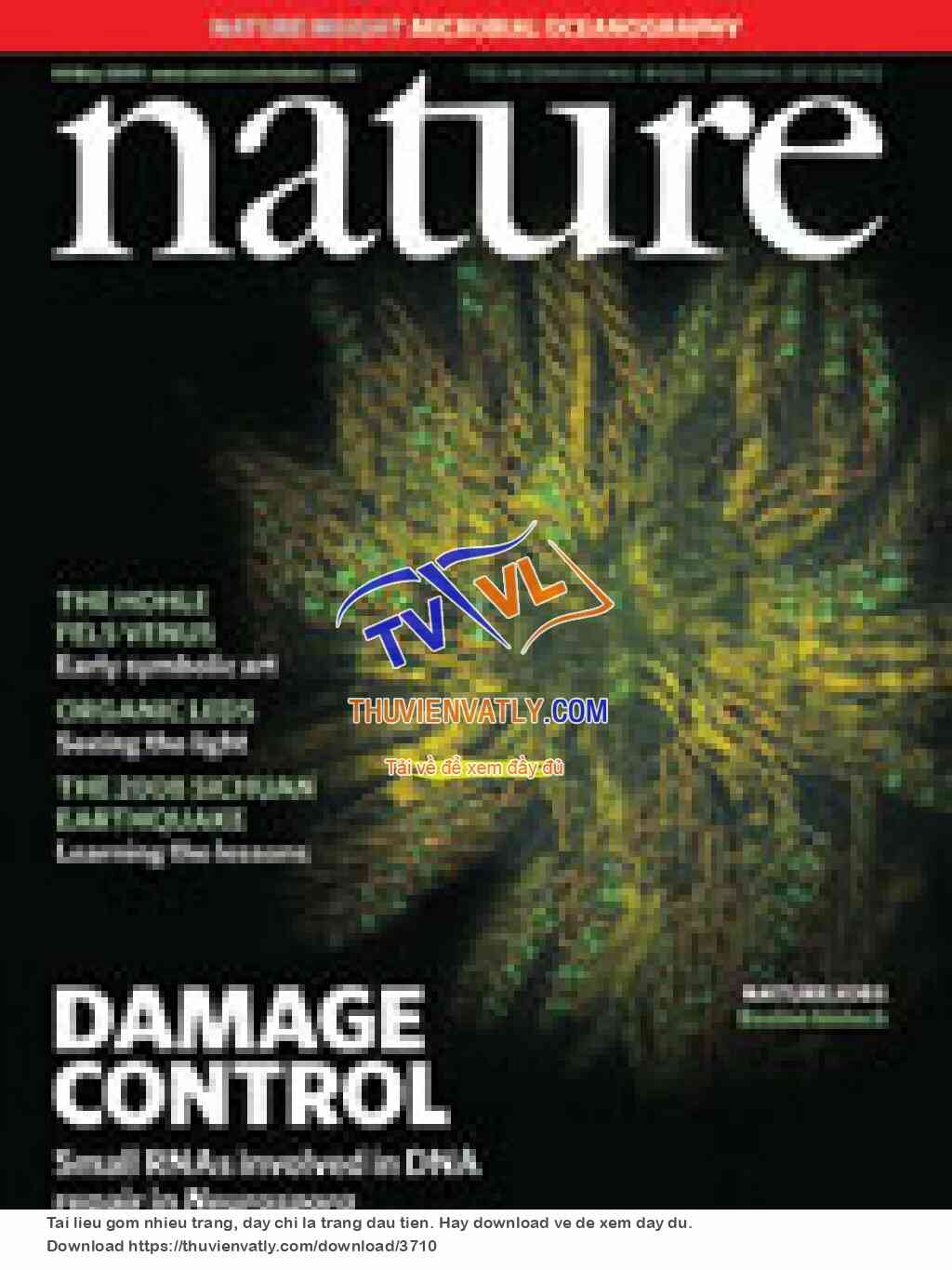 Nature Magazine - May 14 2009