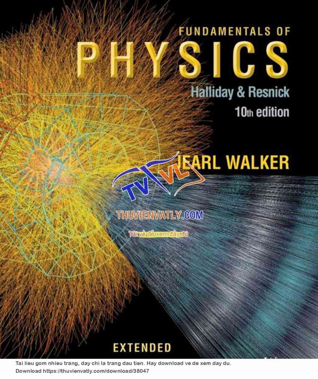 Fundamentals of Physics 10th