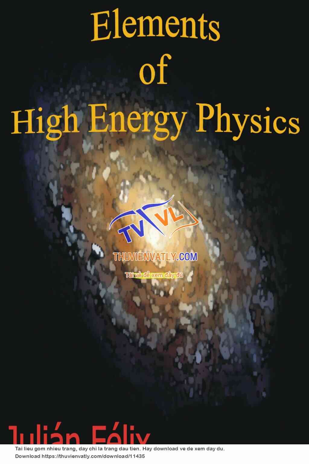 Elements of High Energy Physics