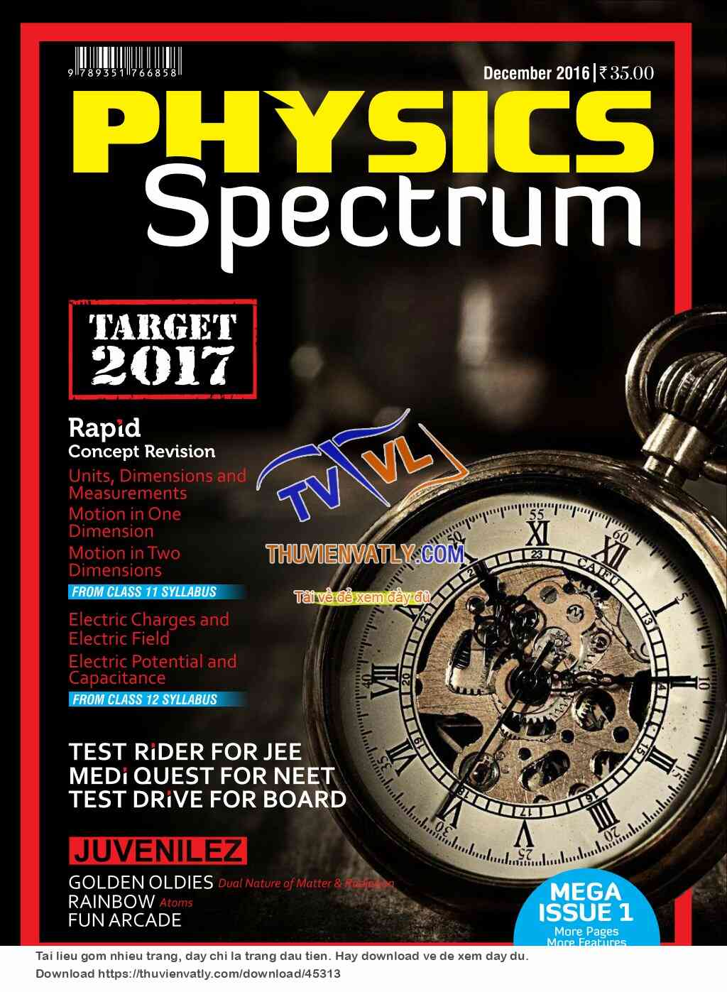 Tạp chí Spectrum Physics tháng 12/2016