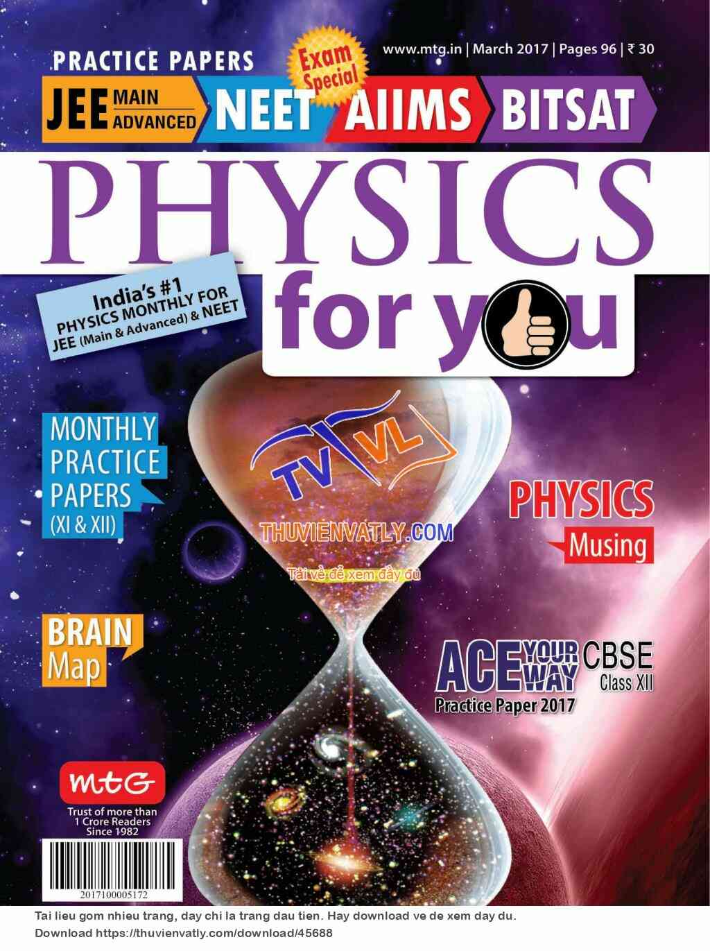 Tạp chí Physics For You - Tháng 3/2017