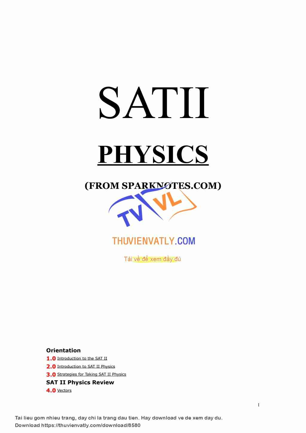SAT II Physics (SN)