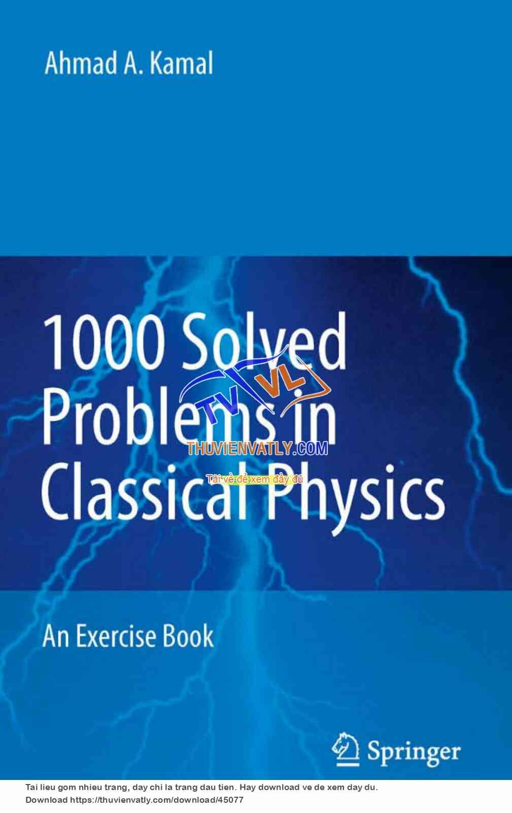 1000 Solved Problems in Classical Physics
