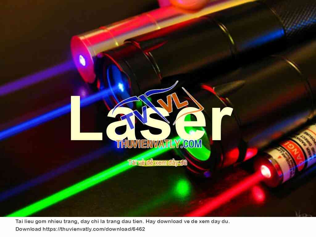 Cấu tạo của laser