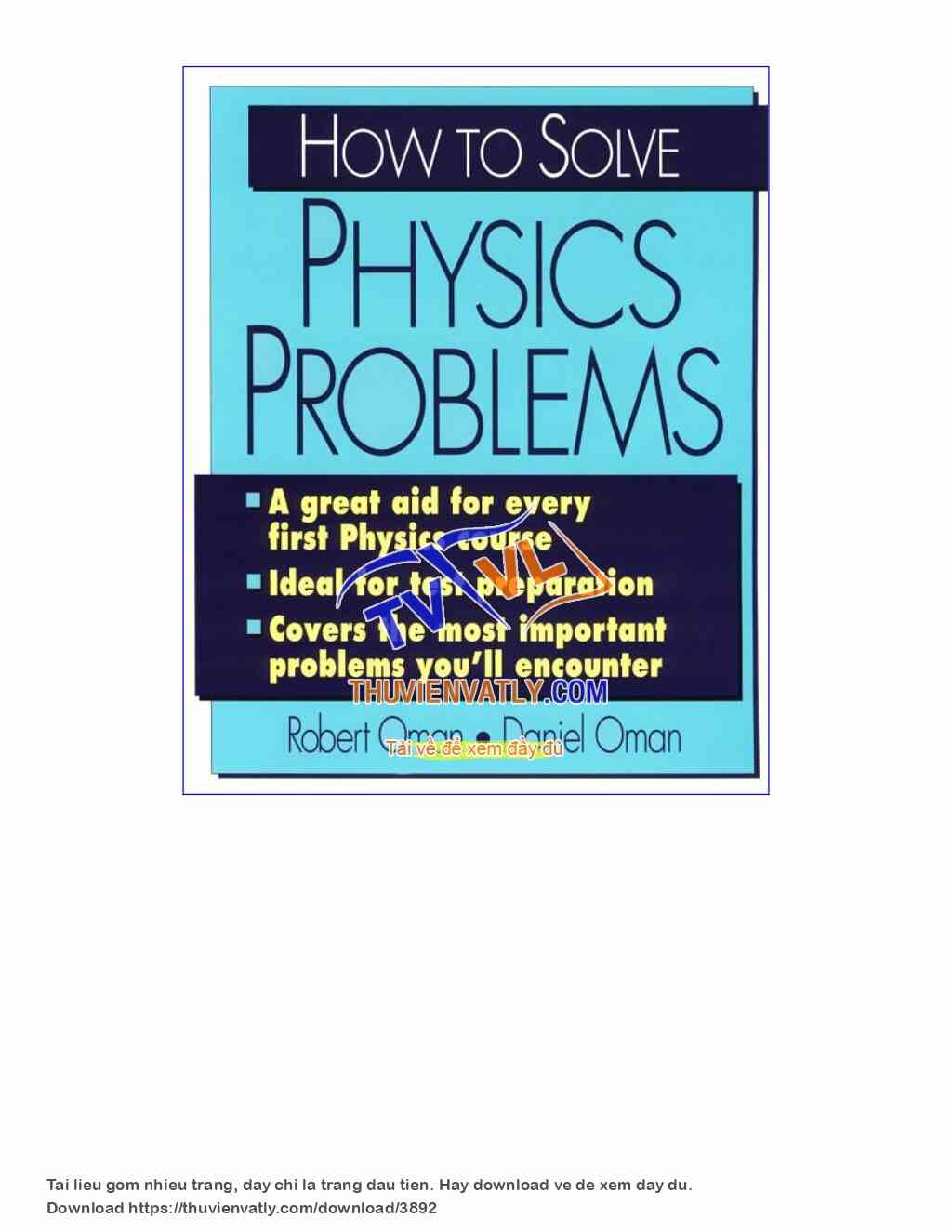 How to solve physics problem (McGraw-Hill)