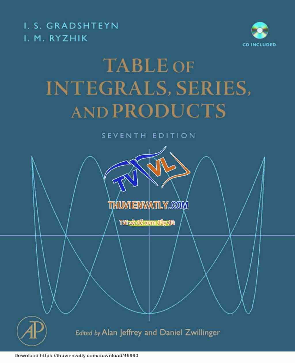 Table of integrals series and products