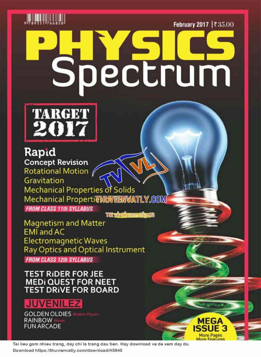 Tạp chí Spectrum Physics tháng 2/2017