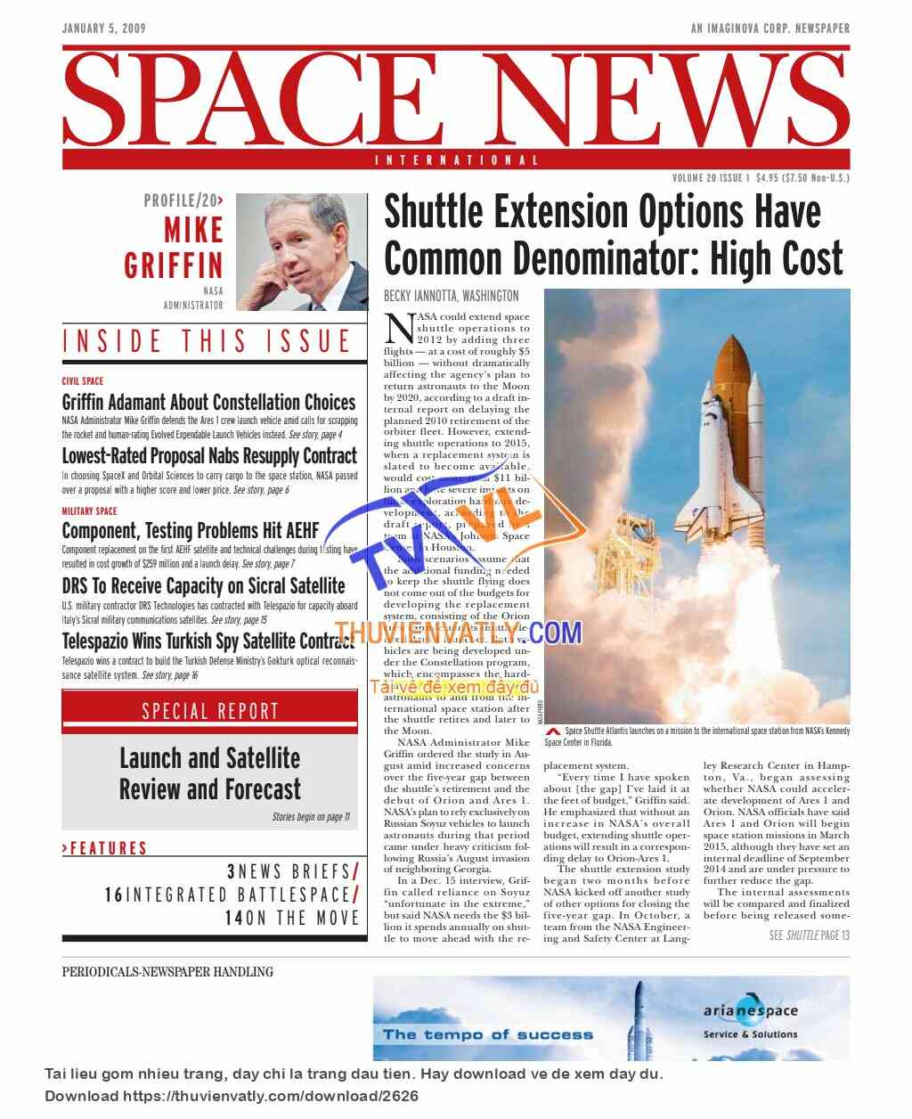 Space News - January, 05 2009
