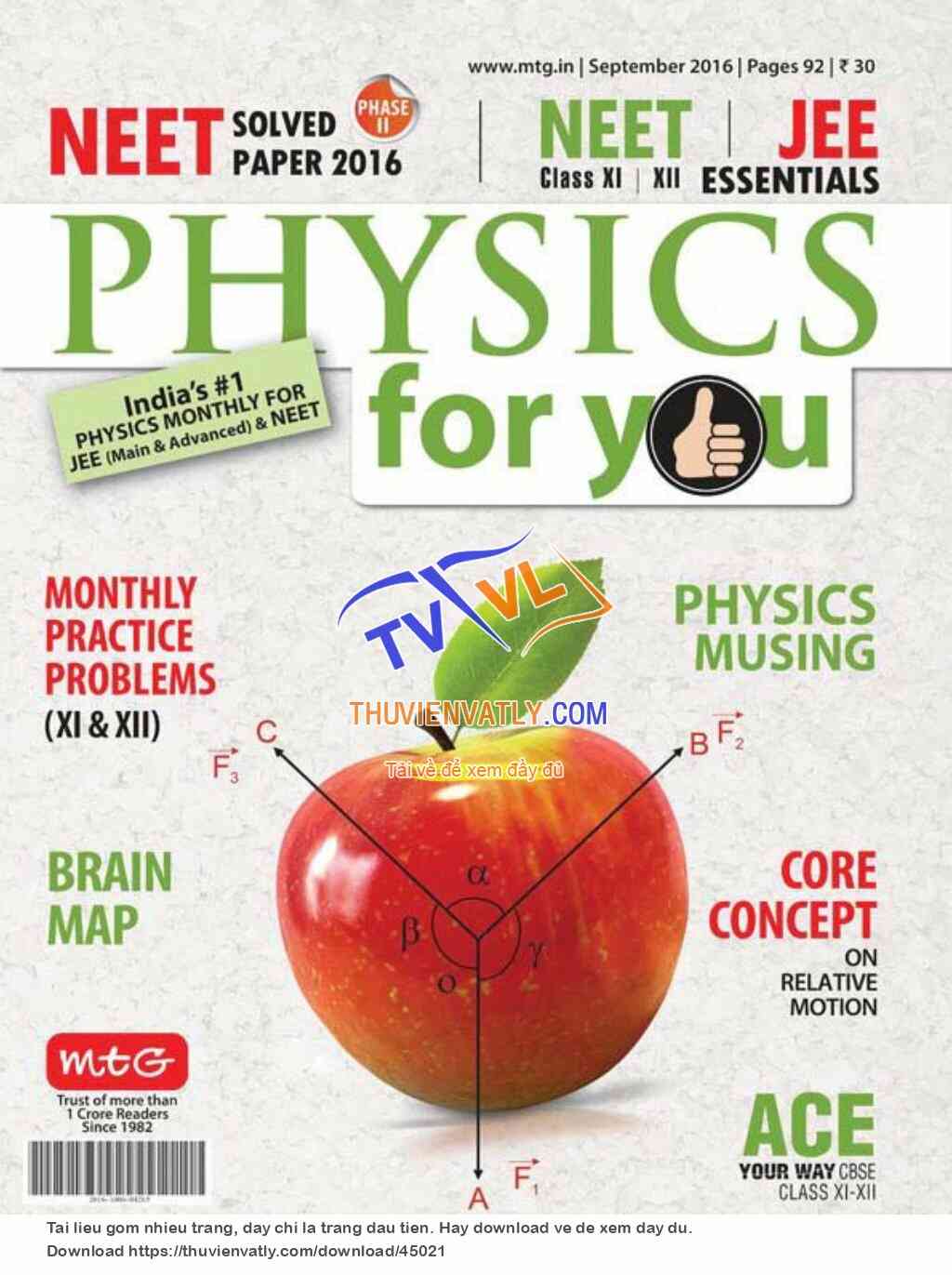 Physics for you 9/2016