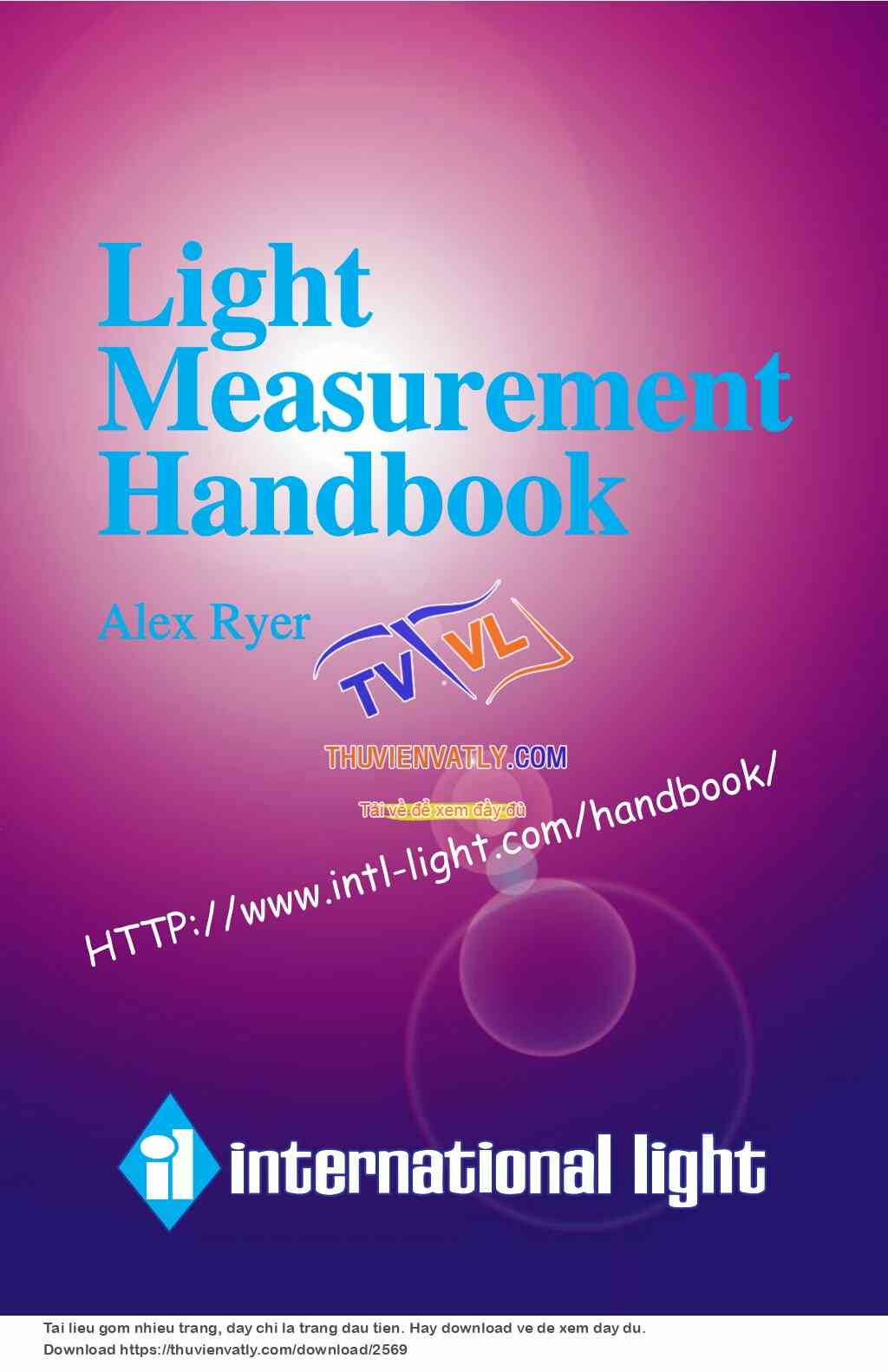 Light Measurement Handbook (Alex Ryer)