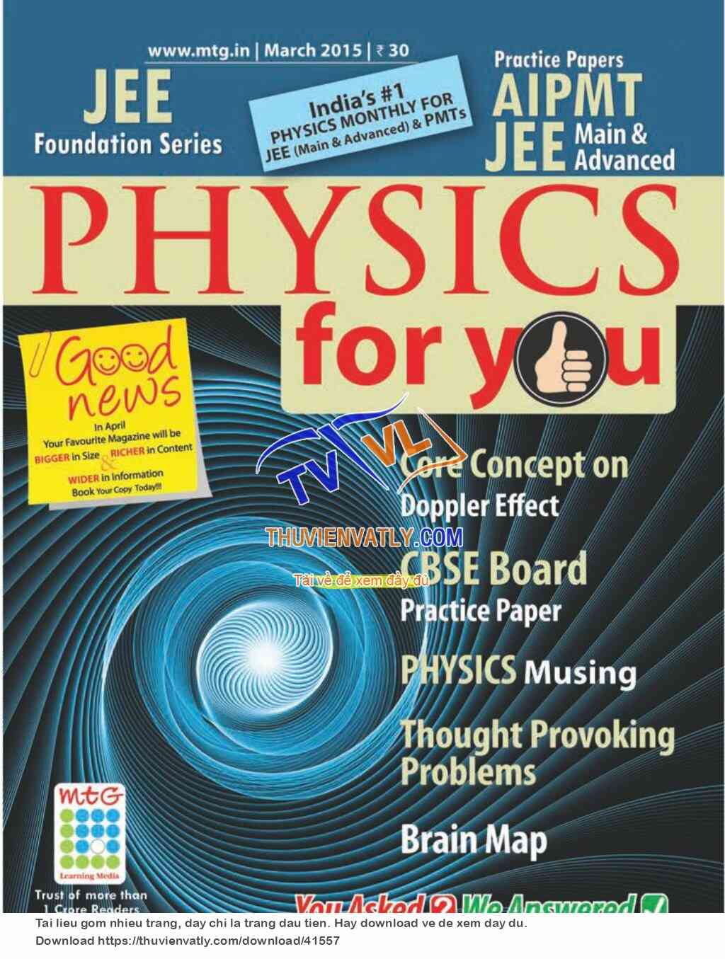 Physics for You - March 2015