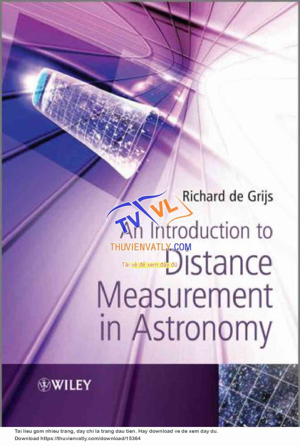 An Intro. to Distance Measurement in Astronomy - R. de Grijs (Wiley, 2011)